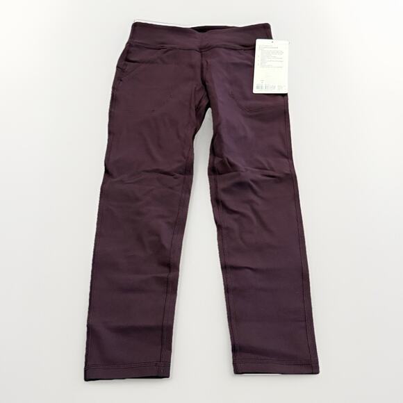 Ivivva By Lululemon Youth Girls Purple Straight Forward Pant Size 6 NWT NEW - Picture 1 of 9